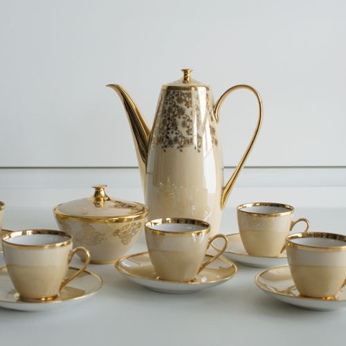 Zlatá kávová sada